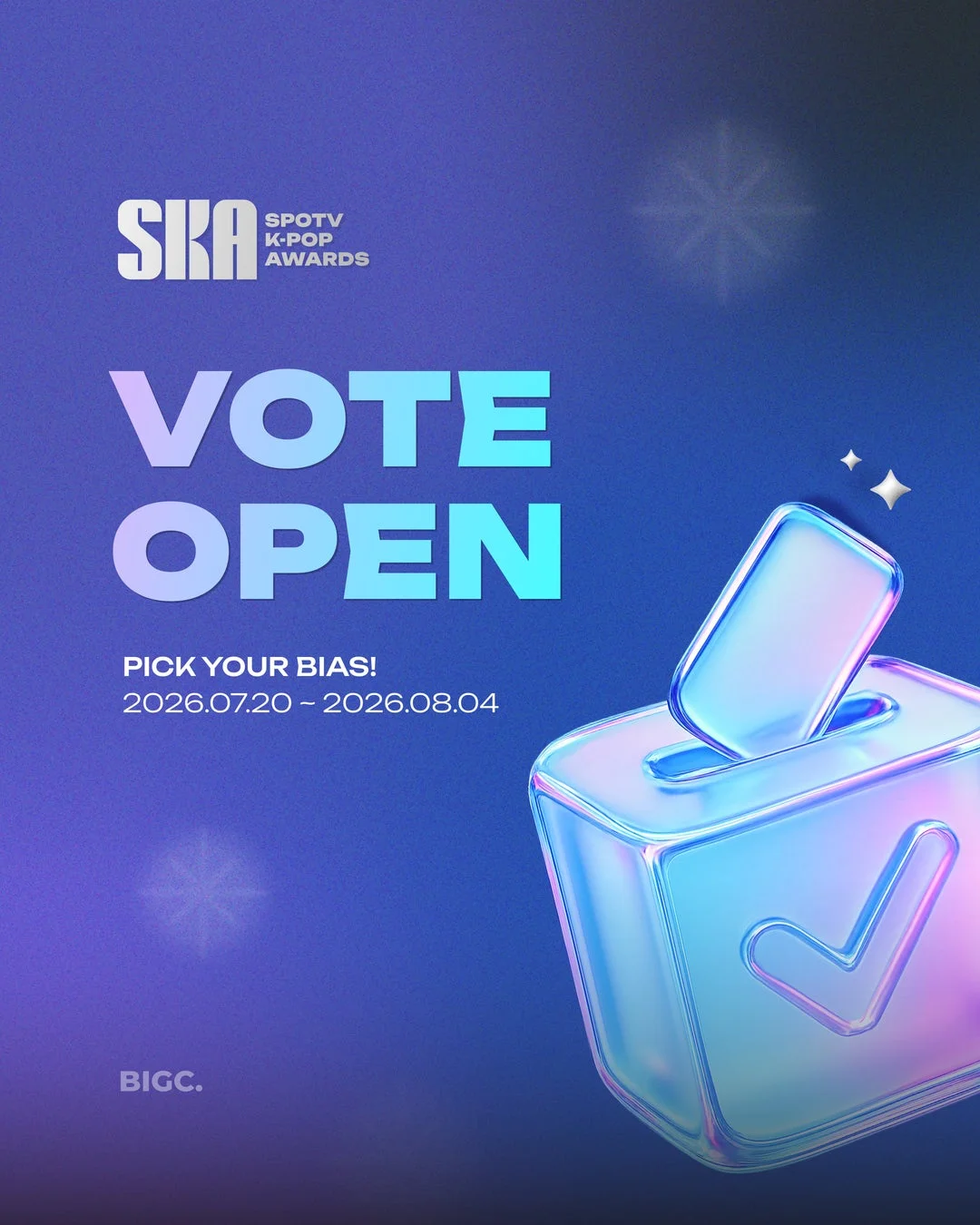 SPOTV K-POP AWARDS VOTE OPEN