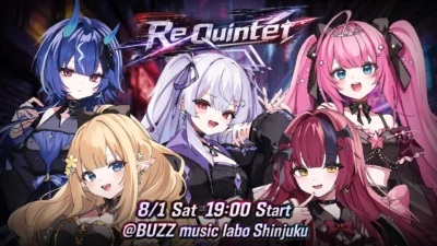 クインテ、ついに5人体制で再始動！新曲『Rise up』初披露のミニライブ『Re Quintet』で、新たな五重奏が始まる！