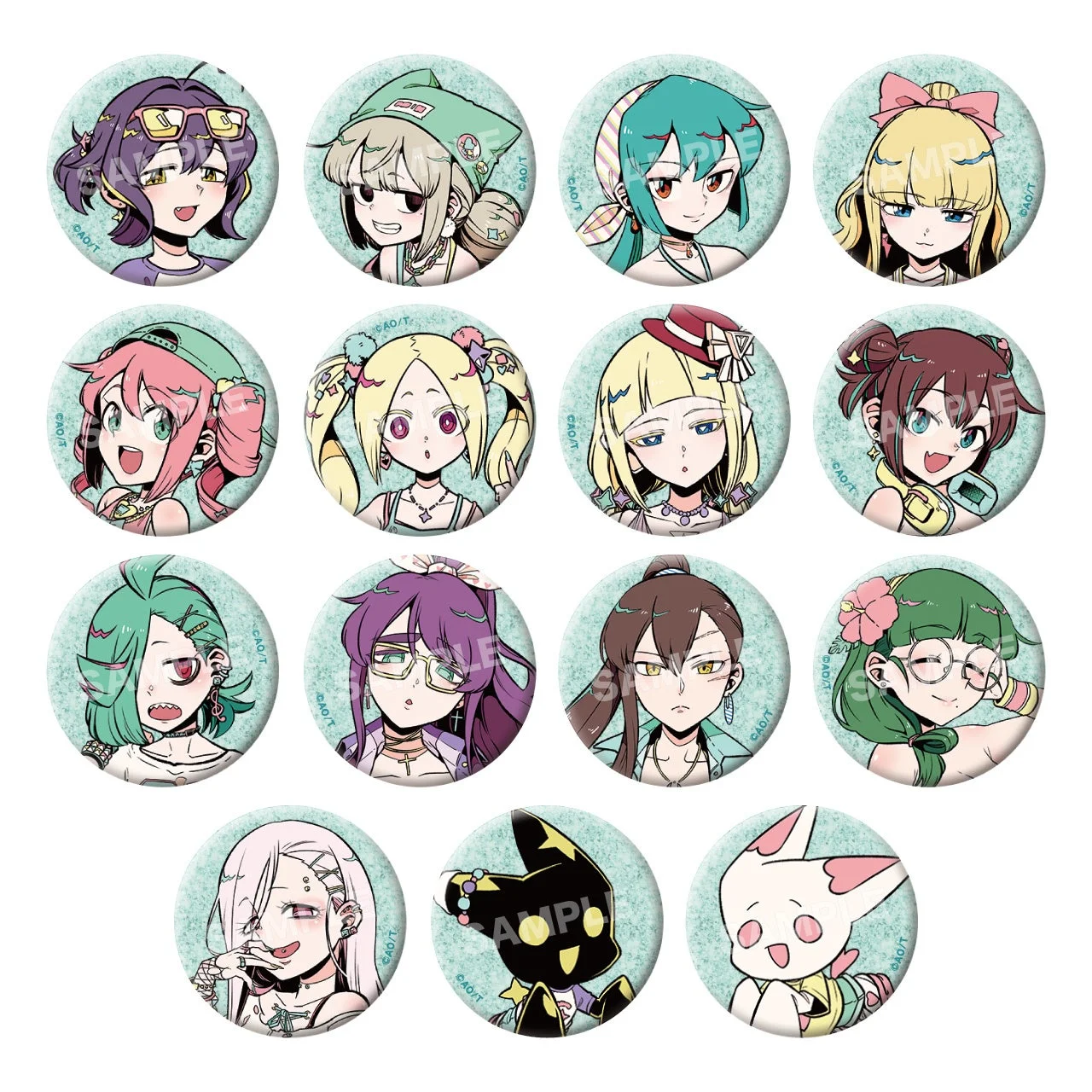 魔法少女にあこがれて MHAK gals! トレーディングホログラム缶バッジ