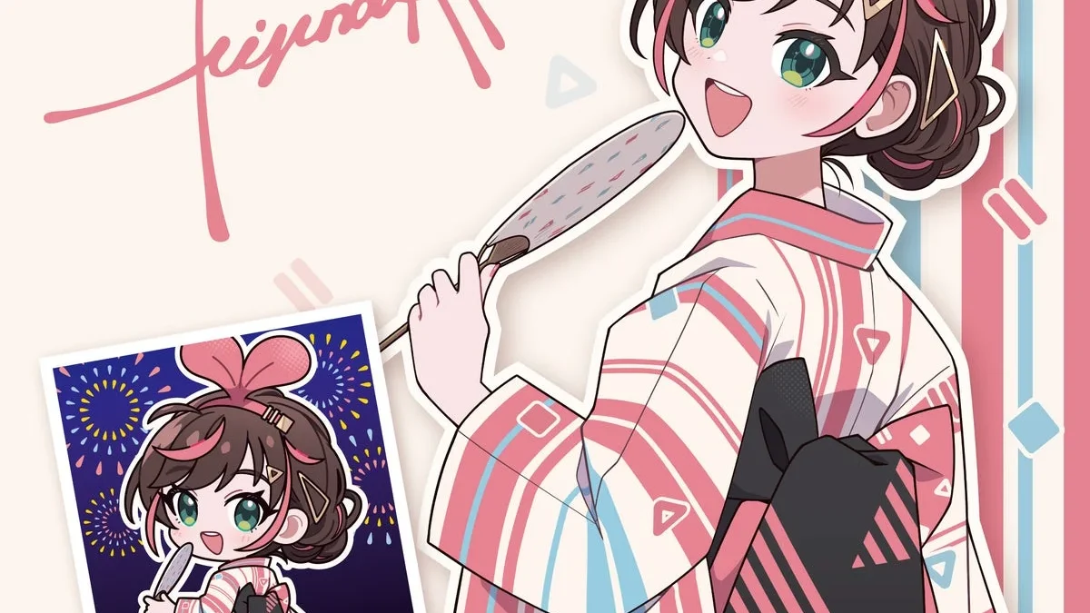Celebrate Kizuna AI’s 10th Anniversary with New Yukata Goods at Comic Market 108 and Online!