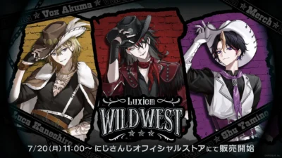 Yeehaw, Partners! Luxiem WILDWEST Merchandise Gallops into Stores on July 20th!