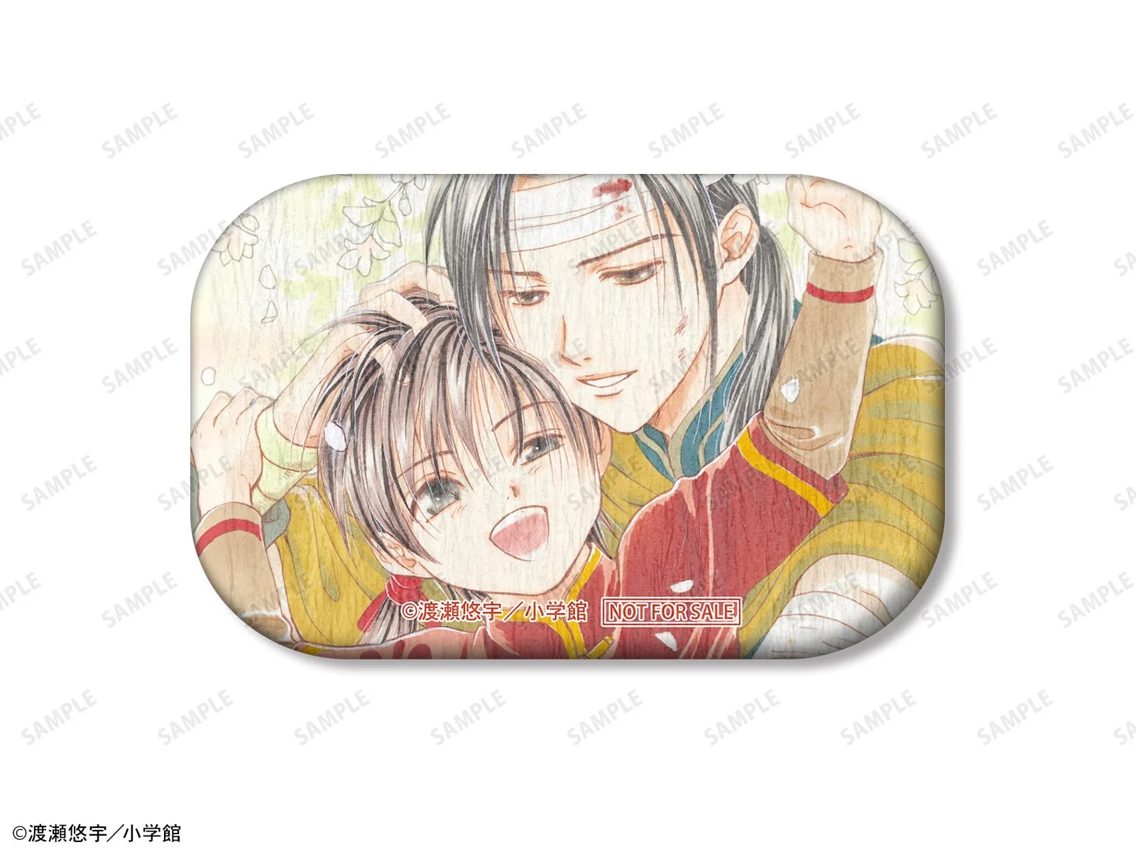 女宿&ソルエン カラーイラストレクタングル和紙缶バッジ イベント限定特典