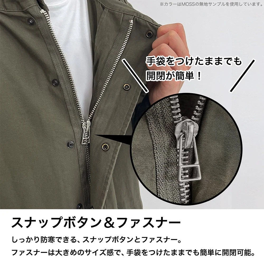 Zipper and Snap Button Detail