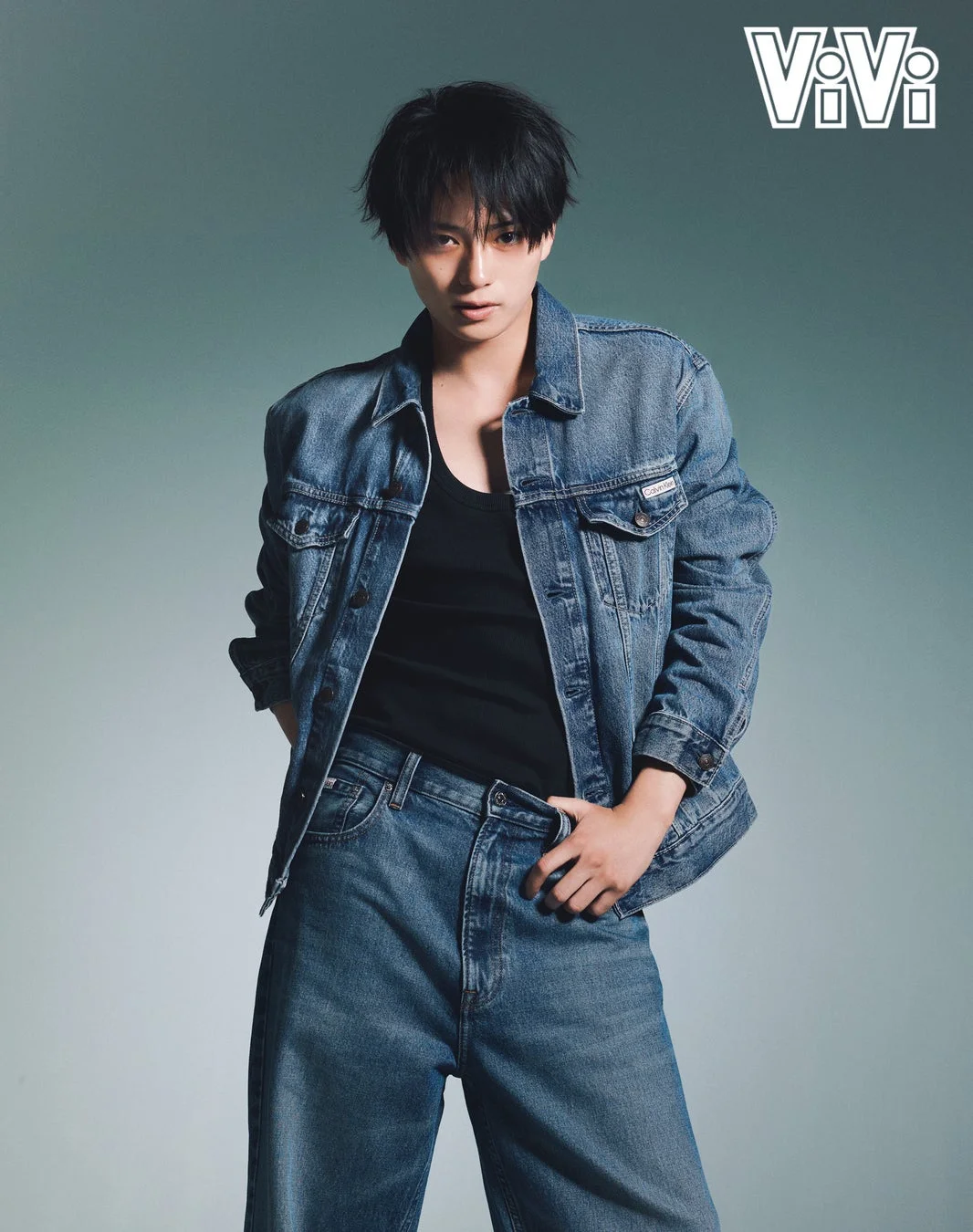 Hiroshi Iwase in Calvin Klein denim