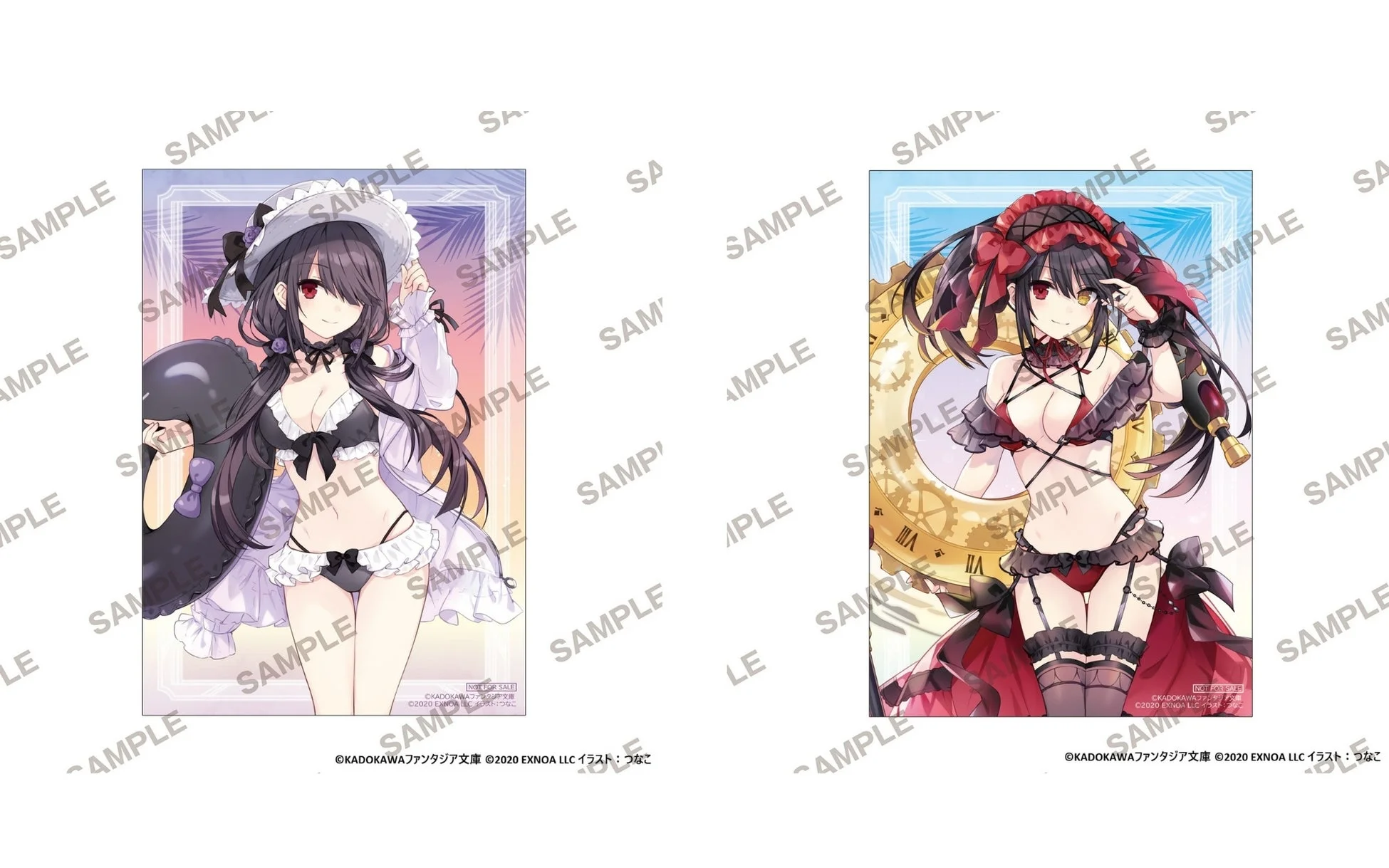 デート・ア・ライブ C108限定特典:L版ブロマイド(全2種)
