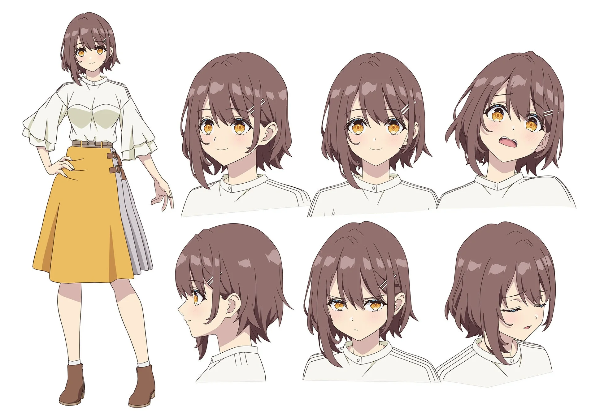 浅黄香穂のキャラクター設定画
