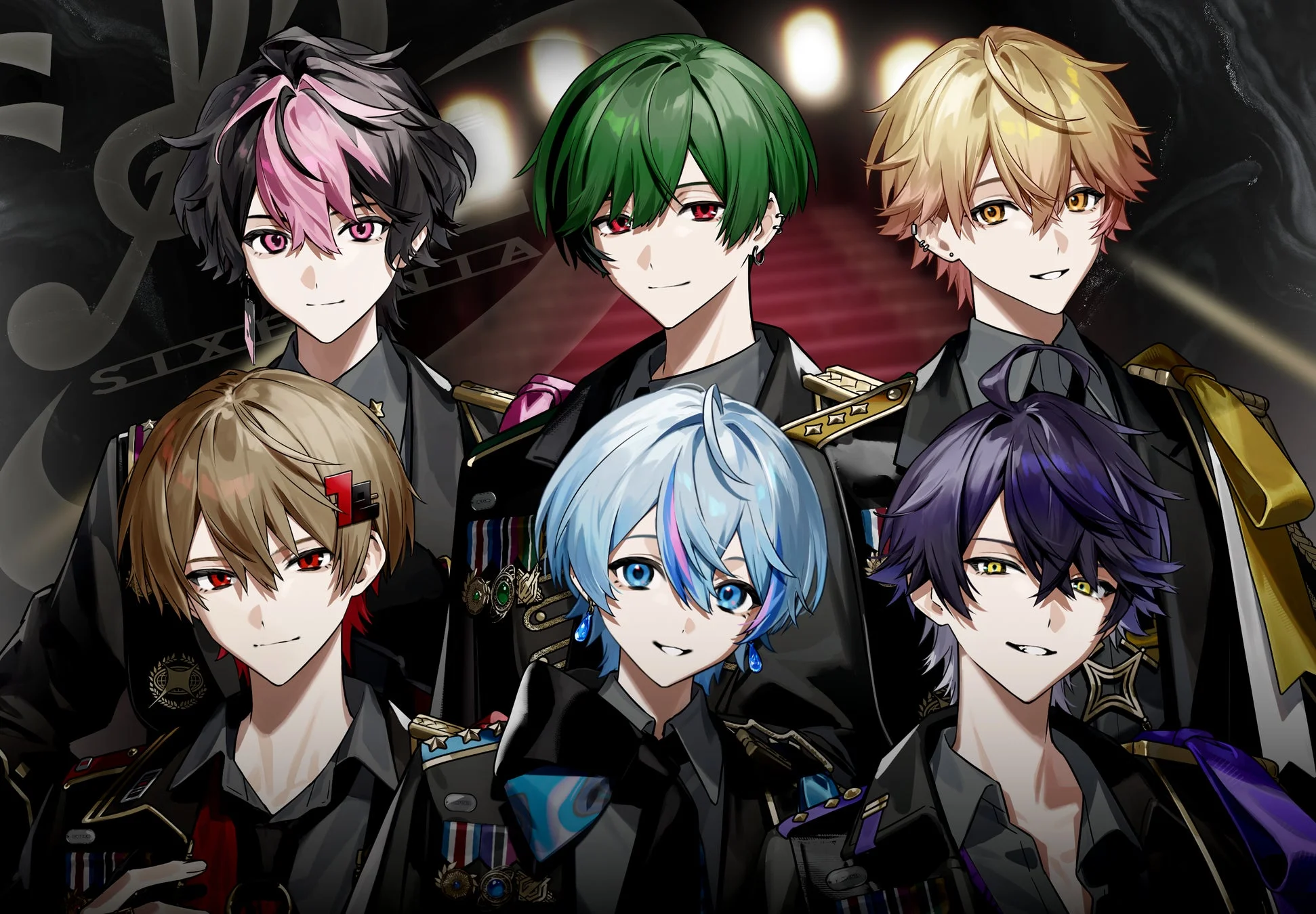 シクフォニメンバー集合イラスト