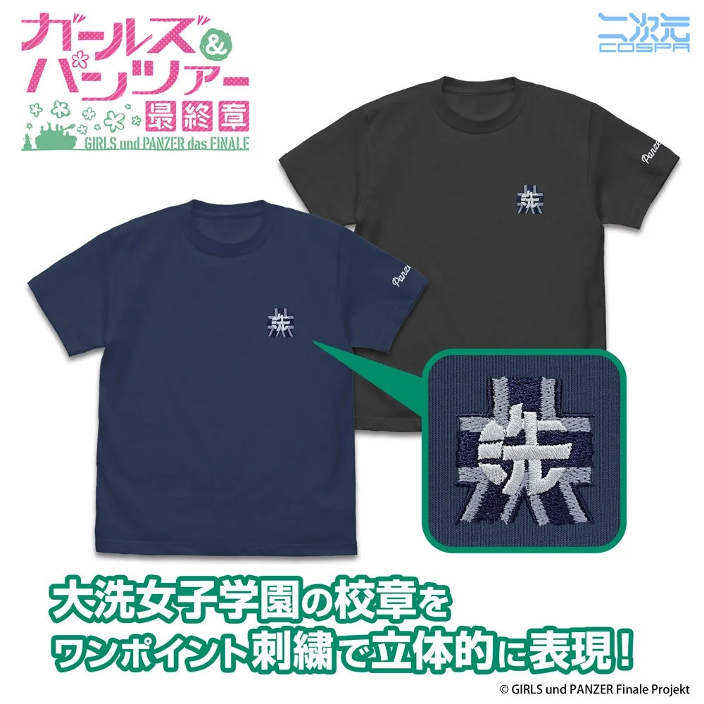 大洗女子学園 ワンポイント刺繍Tシャツ