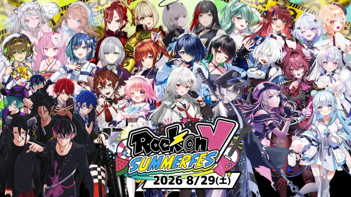 VTuber×生バンドの夏フェス『Rock on V Summer Fes』が2ステージ同時開催！総勢23組が集結し、熱狂の夏を彩る！
