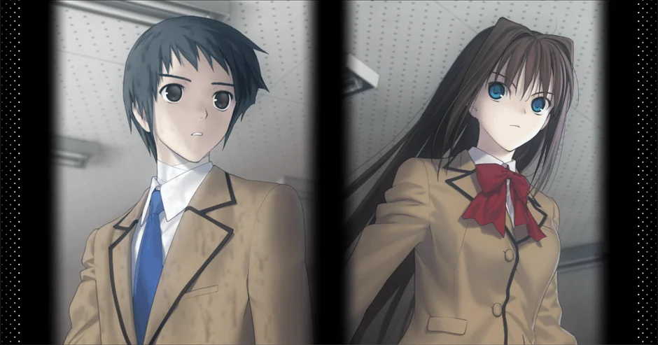 制服姿の少年と少女