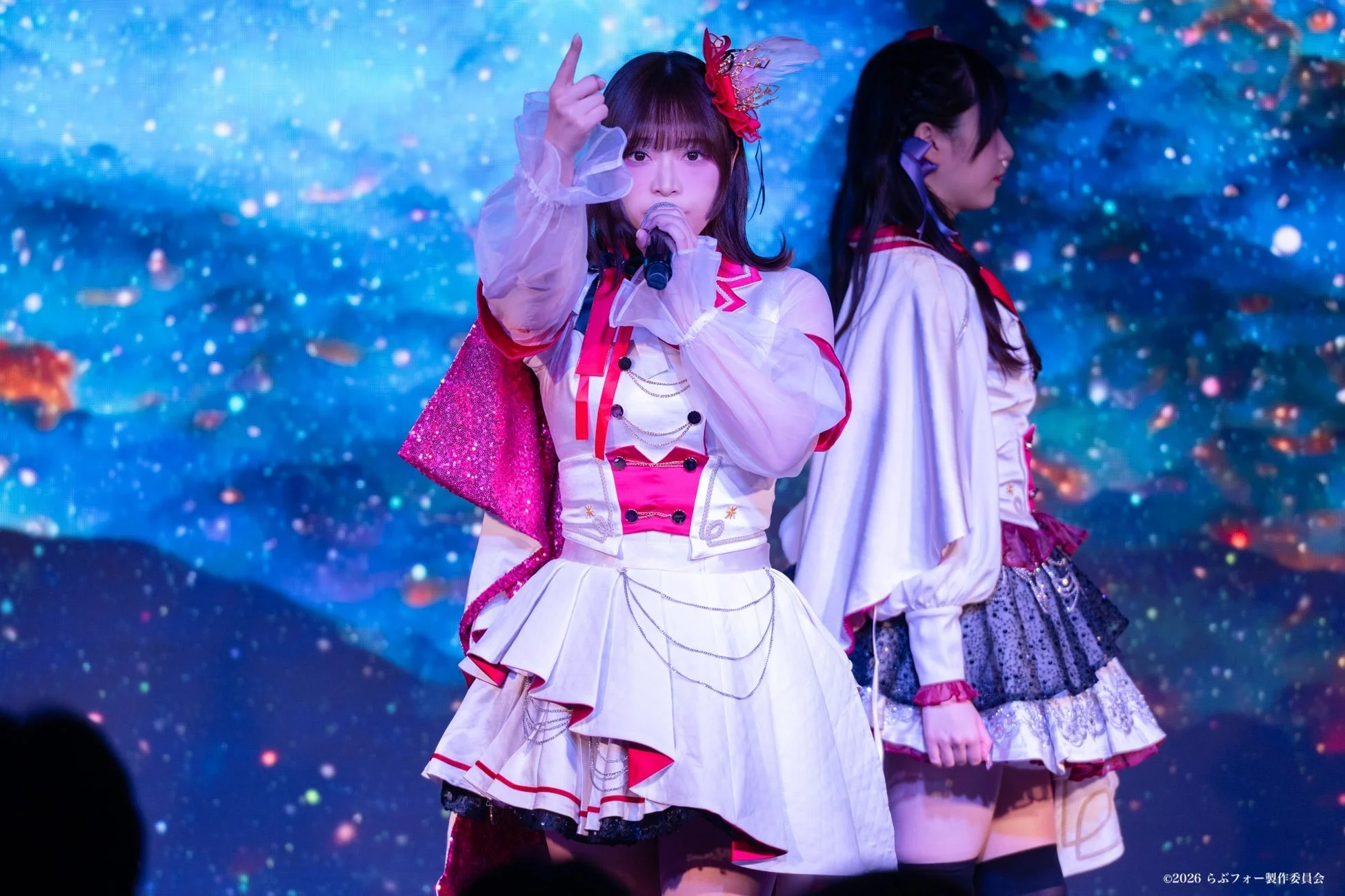 ステージ上のアイドル