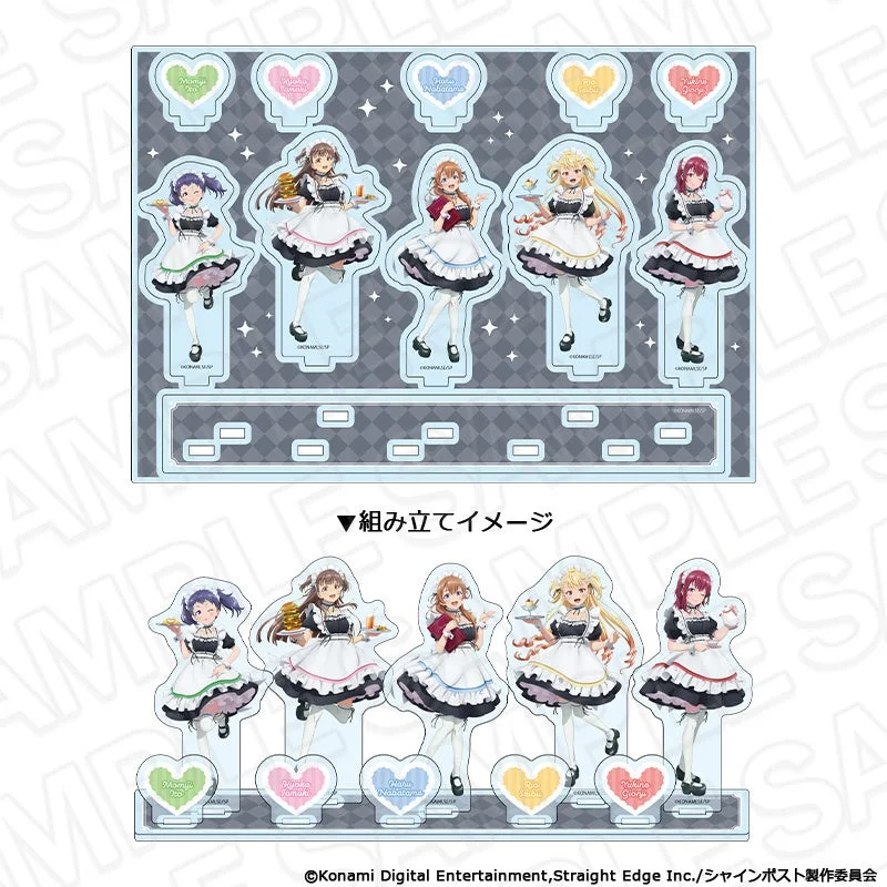 メイド服姿のキャラクターアクリルスタンドセット