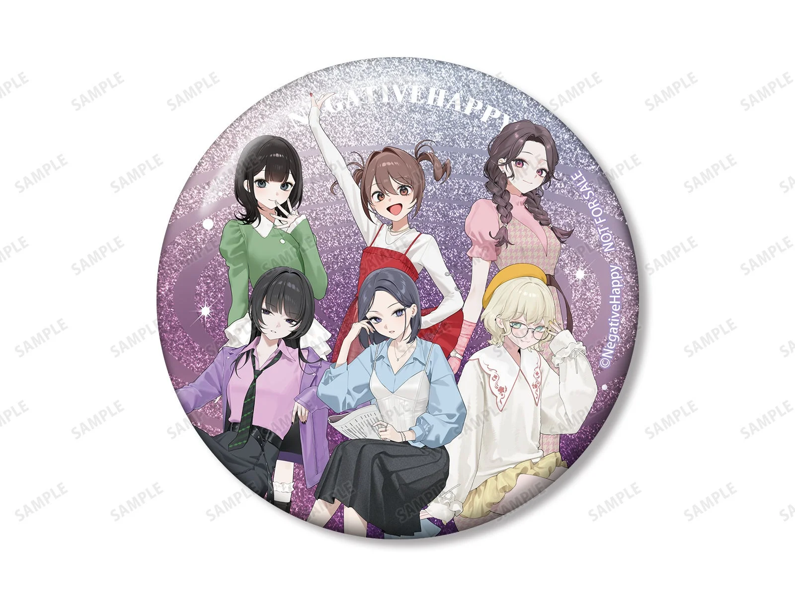 撮り下ろし 集合 2nd MVアイドルver. 75mmグリッター缶バッジ イベント&AMNIBUS限定特典