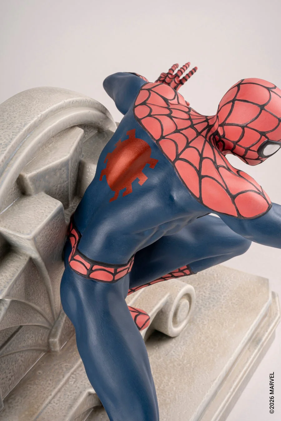 スパイダーマンのクローズアップ