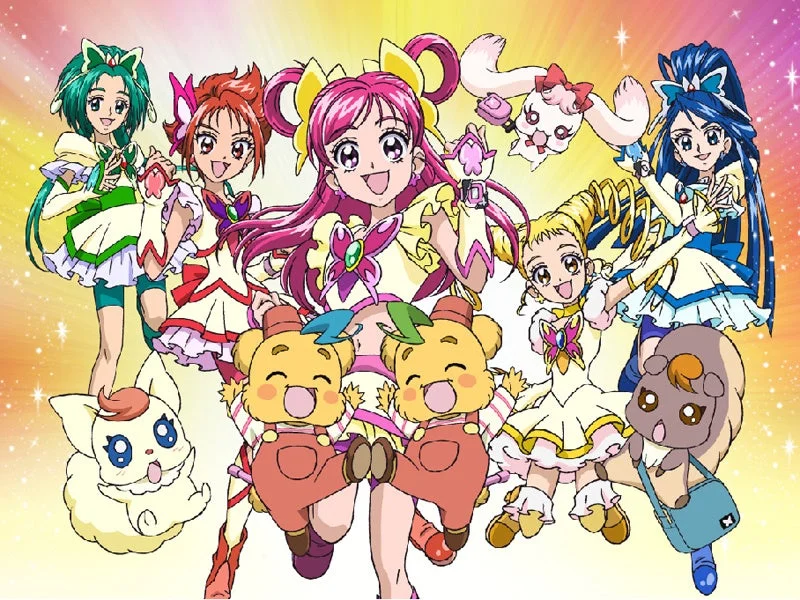 Yes!プリキュア5GoGo!のキャラクター集合イラスト
