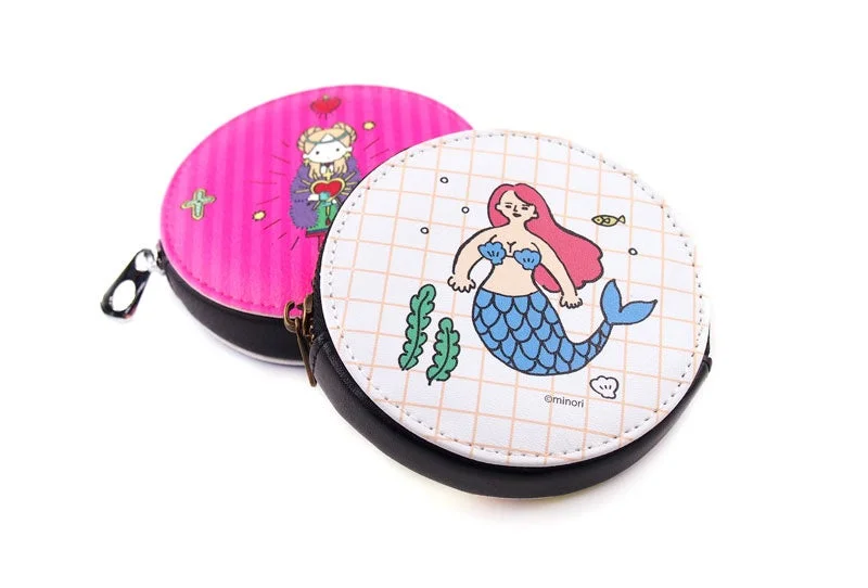 人魚イラストのコインケース