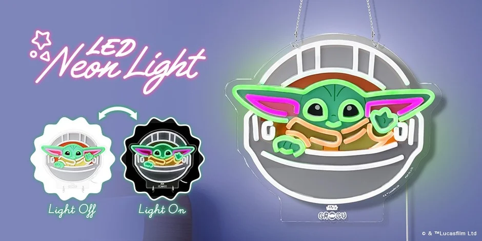 【グローグー推し集まれ！】お部屋が癒し空間に！PGAからLEDネオンライトが8月下旬に登場！