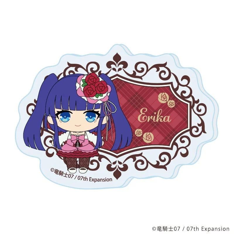 ミニキャライラスト おなまえアクリルプレートバッジ2