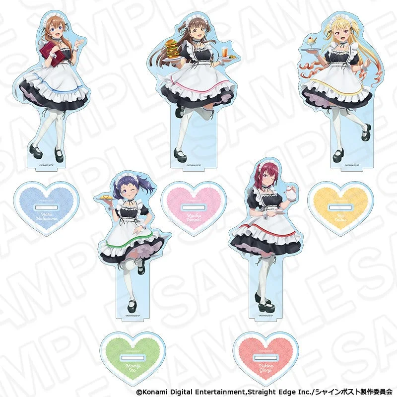 メイド服姿のキャラクターアクリルスタンド