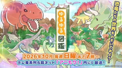 TVアニメ『ゆるゆる図鑑』ついに放送開始日決定！豪華追加キャスト5名＆コメントも大公開！ゆる～い恐竜たちに会えるのが待ち遠しい！