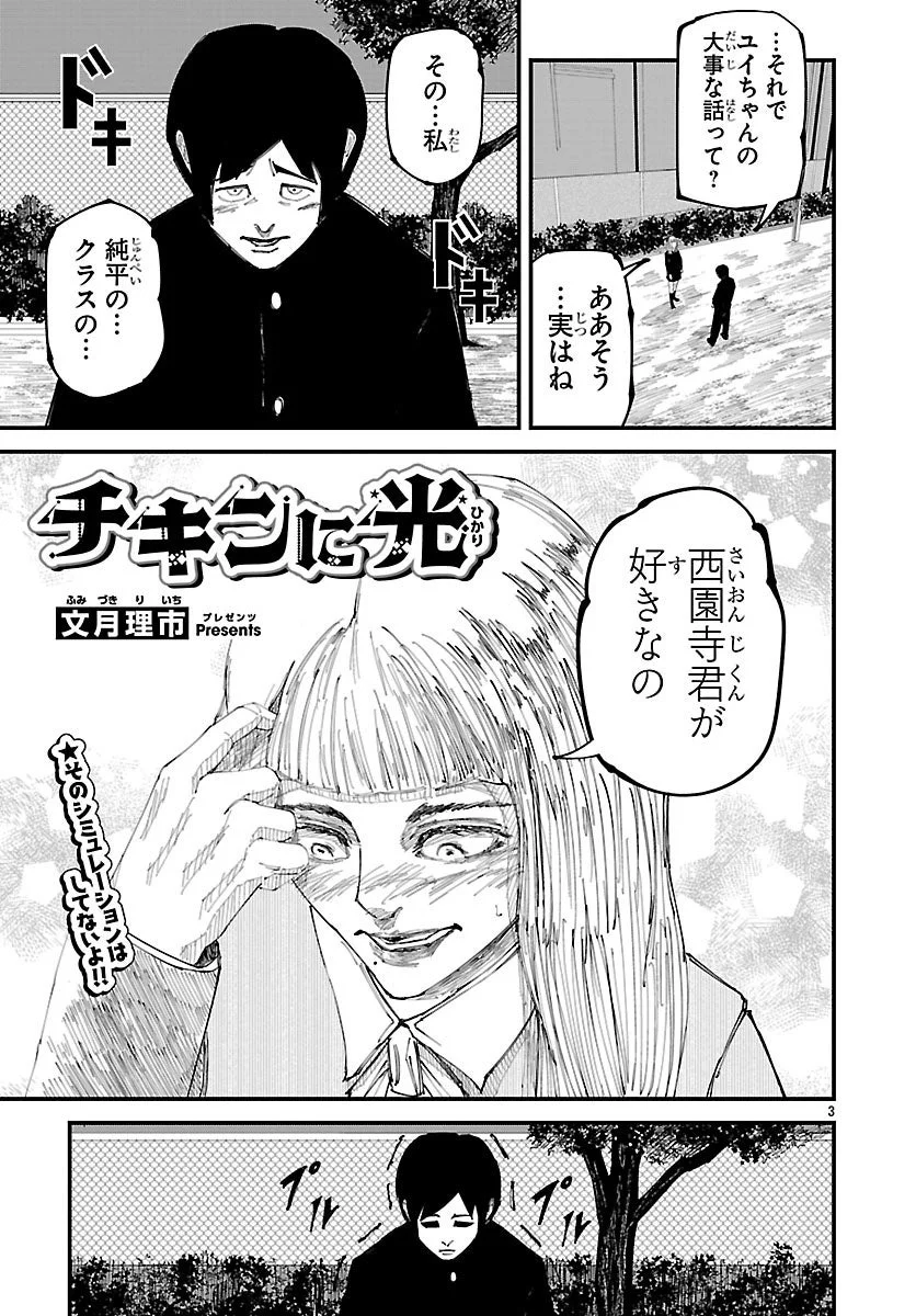 チキンに光