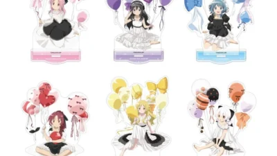 『劇場版 魔法少女まどか☆マギカ〈ワルプルギスの廻天〉』バルーンを手にキュートなまどか達の新商品が登場！アニメイトで限定フェアも開催！