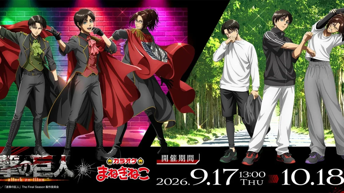 『進撃の巨人』×カラオケまねきねこコラボ開催！アイドル姿の描き下ろしグッズに注目