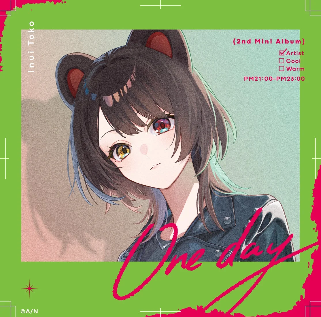 戌亥とこ 2nd Mini Album『One day』通常盤ジャケット