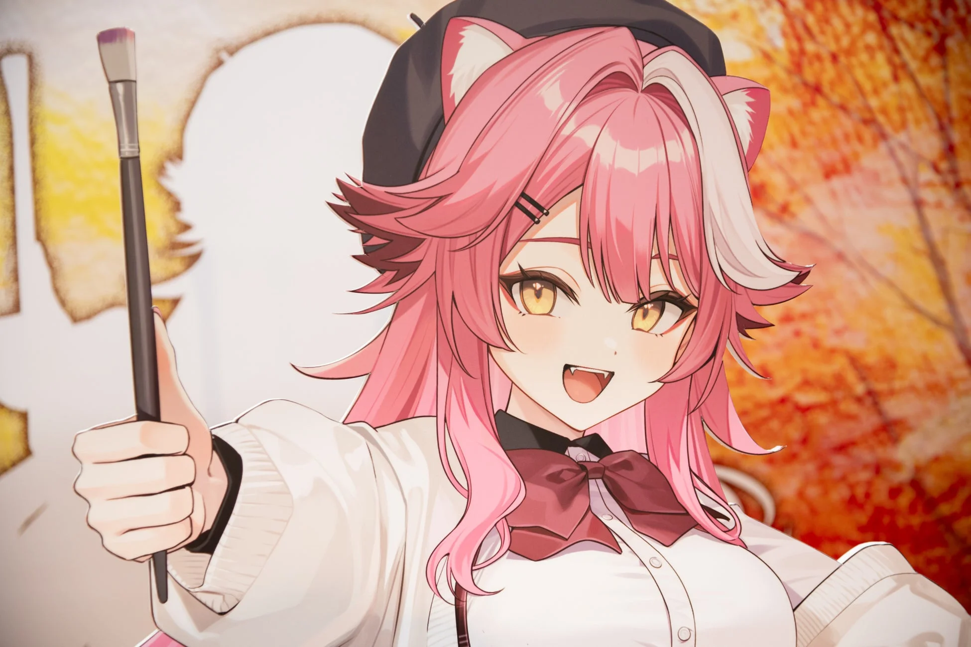 アニメキャラクター猫耳