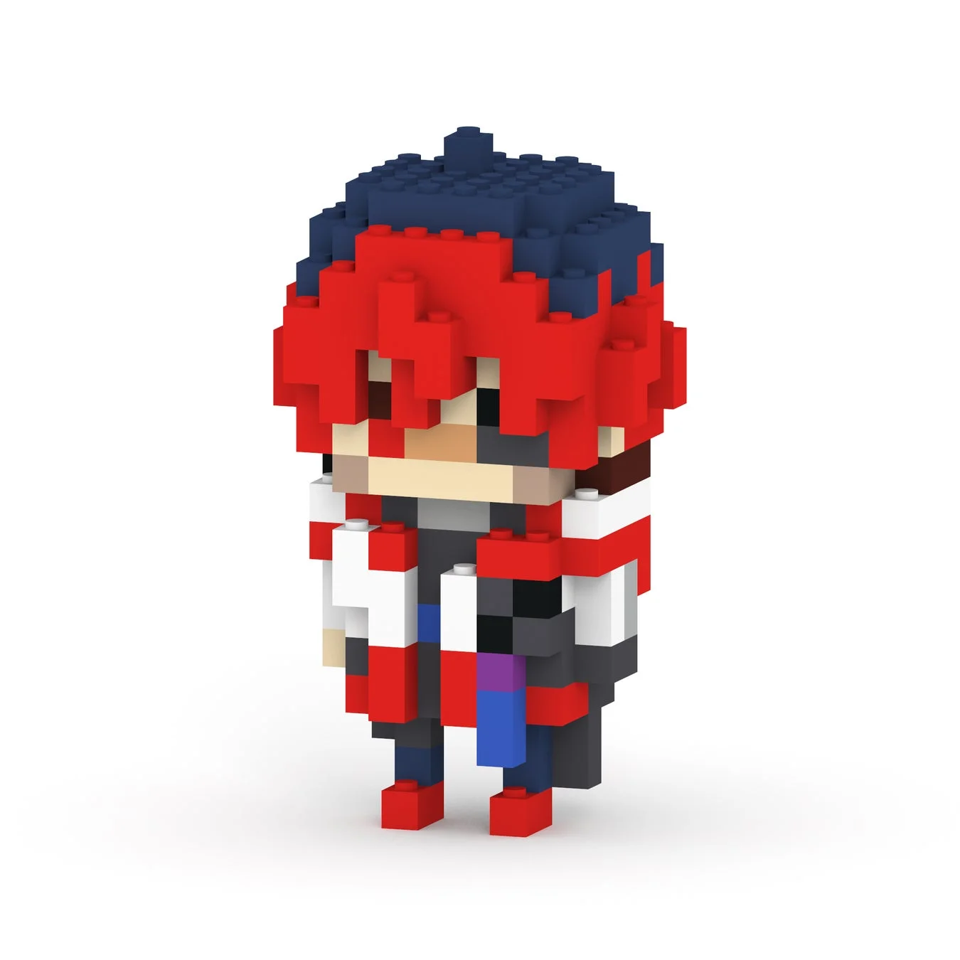 ブロックでできたキャラクター