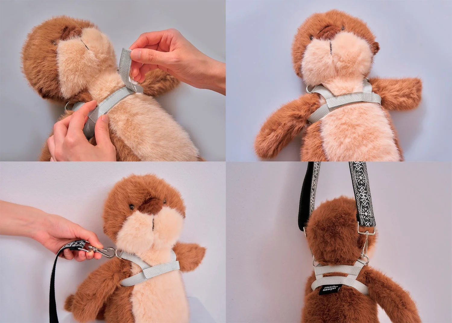 ぬいさんぽショルダーベルト使用方法