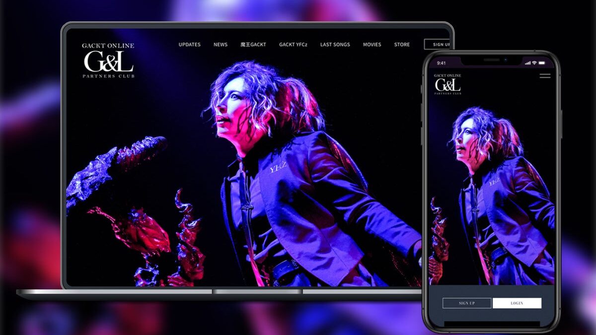 GACKTのオフィシャルファンクラブ「G&L PARTNERS CLUB」リニューアルオープン！