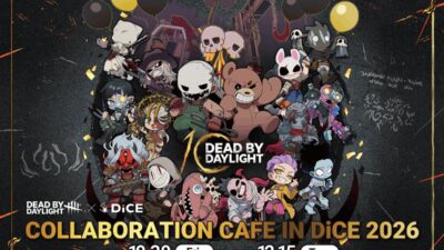 『Dead by Daylight』× DiCE コラボカフェが今年も開催！〝歯をむき出しにしたトルテ〟などコラボメニューや、人気イラストレーター「キーマン」描き起こしイラストを使用したグッズが多数！