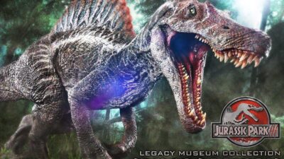 映画『ジュラシック・パークⅢ』より、スピノサウルスを1/6スケールで立体化